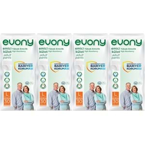 Evony Yetişkin Bezi Emici Külot L - Büyük - Large 120 Adet