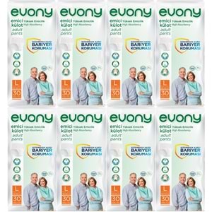 Evony Yetişkin Bezi Emici Külot L - Büyük - Large 240 Adet