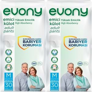 Evony Yetişkin Bezi Emici Külot M - Orta - Medium 60 Adet