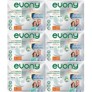 Evony Premium Yetişkin Bezi Bel Bantlı Tekstil Yüzey L - Büyük - Large 180 Adet