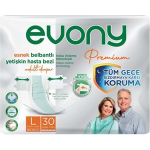 Evony Premium Yetişkin Bezi Bel Bantlı Tekstil Yüzey L - Büyük - Large 180 Adet