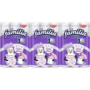 Familia Kağıt Havlu Plus Desenli 36 Lı Pk (3 Katlı) (3PK*12) Love My Home