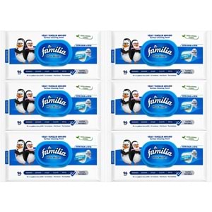 Familia Yüzey Temizlik Havlusu 96 Yaprak Maxi Hijyen Kabartma Doku Plastik Kapaklı 6 Lı Set 576 Yprk