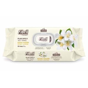 Fibril Islak Havlu Mendil 90 Yaprak Gizemli Yasemin Plastik Kapaklı (24 Lü Set) 2160 Yaprak
