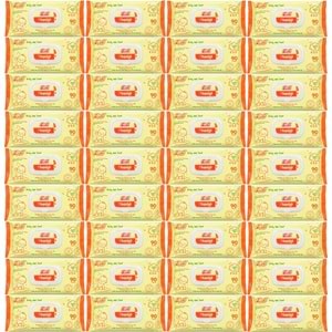 Fibril Islak Havlu Mendil 90 Yaprak Bebek Plastik Kapaklı (36 Lı Set) 3240 Yaprak