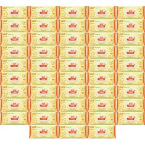 Fibril Islak Havlu Mendil 90 Yaprak Bebek Plastik Kapaklı (48 Li Set) 4320 Yaprak