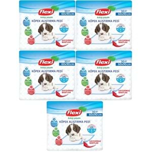 Flexi Evcil Hayvan Köpek Alıştırma Tuvalet Eğitim Pedi 60*90 CM 150 Adet