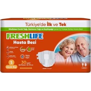 FreshLife Yetişkin Bezi Bel Bantlı S - Küçük - Small 90 Adet (3PK*30)