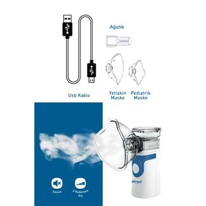 Getwell (Avantaj Pk 3) Konuşan Üst Koldan Tansiyon Aleti - Ölçme Cihazı / Mesh Nebulizatör Şarjlı