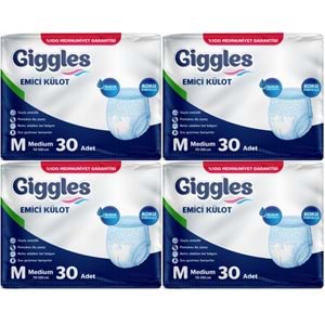 Giggles Yetişkin Bezi Emici Külot M-Orta Medium 120 Adet (4PK*30)