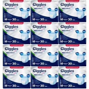 Giggles Yetişkin Bezi Emici Külot M-Orta Medium 360 Adet (12PK*30)