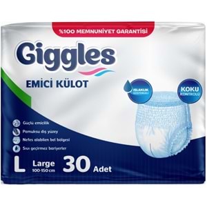 Giggles Yetişkin Bezi Emici Külot L-Büyük 90 Adet (3PK*30)