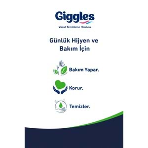 Giggles Yetişkin Vücut Temizleme Islak Mendil Havlu 600 Yaprak XL (Beyaz Sabun Kokulu) (12PK*50)