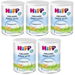 Hipp Organik Combiotic Bebek Sütü 350GR No:1 (5 Li Set)
