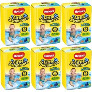 Huggıes Little Swımmers Mayo Bebek Bezi 3-4 Beden 7-15 KG 72 Adet 6Pk*12