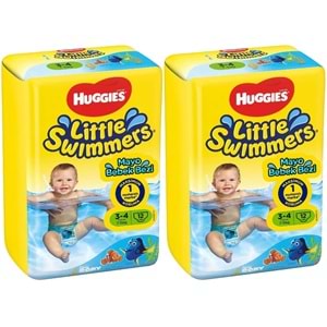Huggıes Little Swımmers Mayo Bebek Bezi 3-4 Beden 7-15 KG 24 Adet 2PK*12