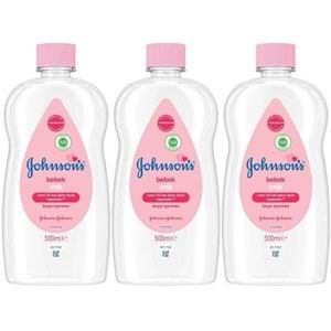 Johnsons Baby Bebek Yağı 500ML Nemlendirici (Pembe) (3 Lü Set)