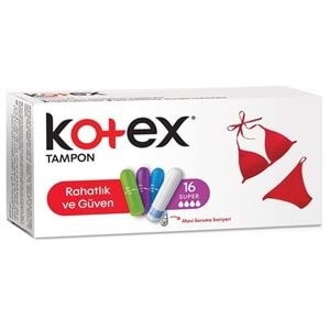 Kotex Tampon Süper 32 Li Set (2PK*16)