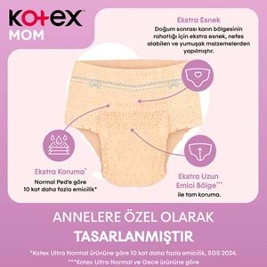 Kotex Mom Lohusa Külodu - Külot Bez S - Small - Küçük / M - Medium - Orta 40 Lı Set (5PK*8)