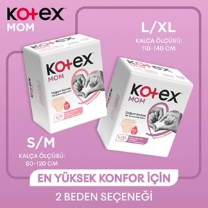 Kotex Mom Lohusa Külodu - Külot Bez S - Small - Küçük / M - Medium - Orta 72 Li Set (9PK*8)
