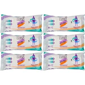 Lux Yetişkin Vücut Temizleme Islak Mendil Havlu 50 Yaprak XL (6 Lı Set)