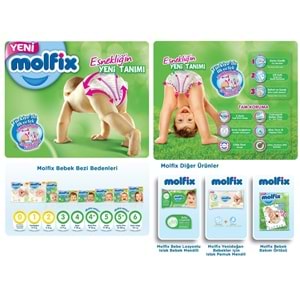 Molfix Bebek Bezi 4+ Beden 9-16 KG Maxi Plus 156 Adet Aylık Fırsat Pk
