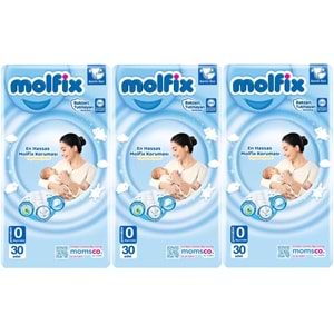 Molfix Bebek Bezi Ekonomik 0 Beden 0-3 KG Prematüre 90 Adet