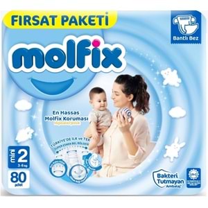 Molfix Bebek Bezi 2 Beden 3-6 KG Mini 160 Adet Ekonomik Fırsat Pk