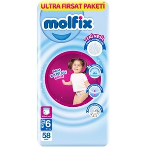 Molfix Külot Bebek Bezi 6 Beden 15+ KG Extra Large 290 Adet MeGa Ultra Fırsat Pk