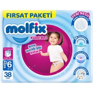 Molfix Külot Bebek Bezi 6 Beden 15+ KG Extra Large 152 Adet Avantaj Fırsat Pk