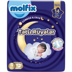 Molfix Tatlı Rüyalar Bebek Bezi 4 Beden 7-14 KG Maxi 152 Adet Ekonomik Fırsat Pk