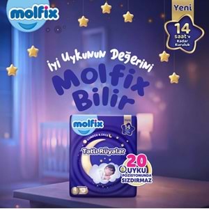Molfix Tatlı Rüyalar Bebek Bezi 4 Beden 7-14 KG Maxi 152 Adet Ekonomik Fırsat Pk