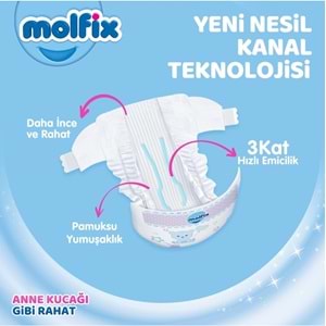 Molfix Bebek Bezi 7 Beden 20-30 KG XX Large 180 Adet Ekstra Fırsat Pk