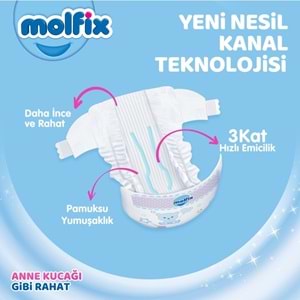 Molfix Bebek Bezi 7 Beden 20-30 KG XX Large 144 Adet Ultra Aylık Fırsat Pk