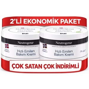 Neutrogena Norveç Formülü Hızlı Emilen Bakım Kremi 200ML+200ML 400ML Avantaj PK (3 Lü Set)