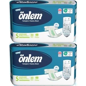 Önlem Yetişkin Bezi Bel Bantlı Tekstil Yüzey S - Small - Küçük 60 Adet (2PK*30)