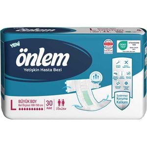 Önlem Yetişkin Bezi Bel Bantlı Tekstil Yüzey L - Large - Büyük 180 Adet (6PK*30)