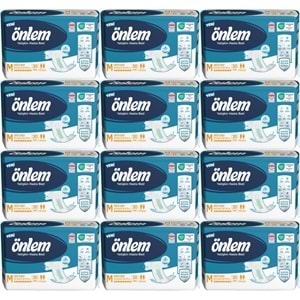 Önlem Yetişkin Bezi Bel Bantlı Tekstil Yüzey M - Medium - Orta 360 Adet (12PK*30)