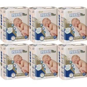 Pedo Plus Bebek Bezi 1 Beden 2-5 KG Yeni Doğan 240 Adet Jumbo Avantaj Pk