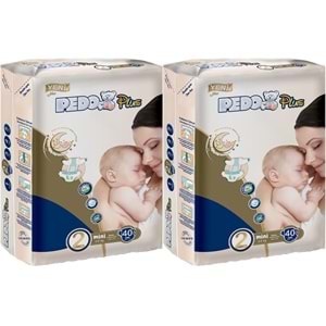 Pedo Plus Bebek Bezi 2 Beden 3-6 KG Mini 80 Adet Jumbo Ekonomik Pk