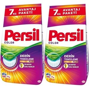 Persil Matik Toz Çamaşır Deterjanı 14 KG Color/Renkli (92 Yıkama) (2PK*7KG)