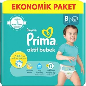Prima Bebek Bezi 8 Beden 17+ KG XXXLarge 248 Adet Ultra Ekonomik Fırsat Pk