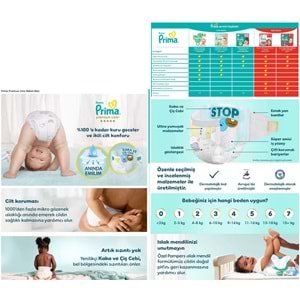 Prima Premium Care Bebek Bezi 6 Beden 13+ Extra Large 186 Adet Süper Fırsat Pk
