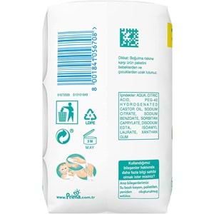 Prima Islak Havlu Mendil Hassas Ciltler İçin Bitki Bazlı Kokusuz (36 Lı Set) (12PK*3) 1872 Yaprak