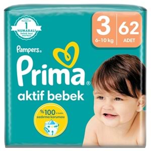 Prima Bebek Bezi 3 Beden 6-10 KG Midi 186 Adet Ekonomik Fırsat Pk