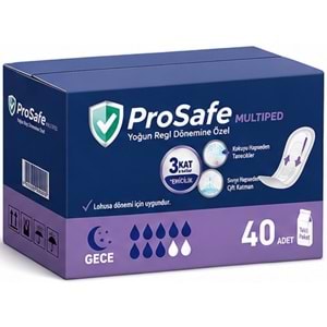 Prosafe Multiped Regl - Mesane - Lohusa Pedi M - Medium - Orta/Gece 40 Adet