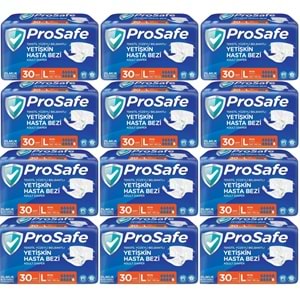 Prosafe Yetişkin Bezi Bel Bantlı Tekstil Yüzey L - Large - Büyük Boy 360 Adet