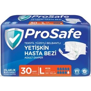 Prosafe Yetişkin Bezi Bel Bantlı Tekstil Yüzey L - Large - Büyük Boy 360 Adet