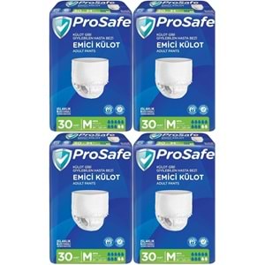 Prosafe Emici Külot Yetişkin Bezi Orta-Medium 120 Adet (4PK*30)