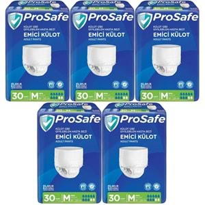 Prosafe Emici Külot Yetişkin Bezi Orta-Medium 150 Adet (5PK*30)